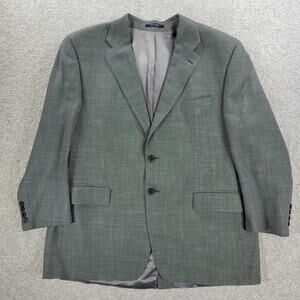 VTG Chaps Ralph Lauren Ranger 1998 Jacket Mens 46R Gray Wool Cashmere Blend